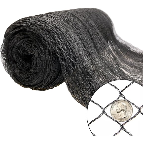 50x50ft Bird Netting for Chicken Coop, 1 inch Mesh, Heavy Duty, Hawk Proof, Garden Protection, Fruit Tree Netting Against Squirrels Deer