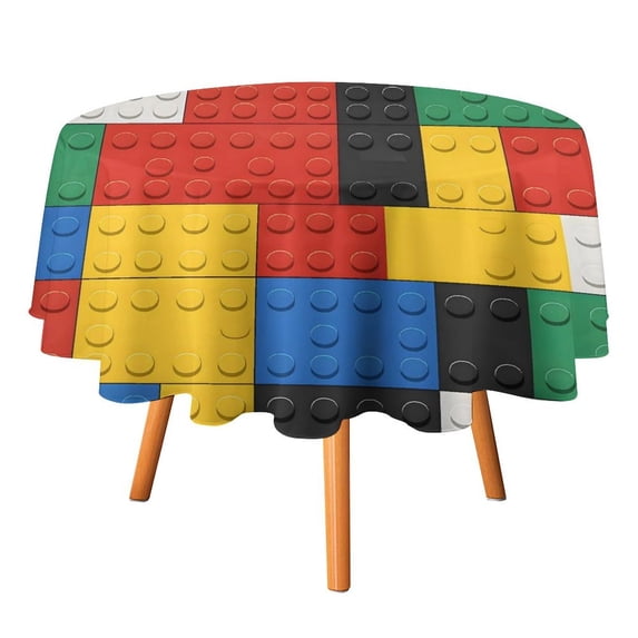 50x50in Round Tablecloth Car Line Straight And Dense Wireless Head Gap ...