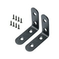 thumbnail image 1 of 50x50mm Right Angle Brackets Stainless Steel L Shaped Angle Brackets Corner Braces Support with Screws, 2pcs, 1 of 7