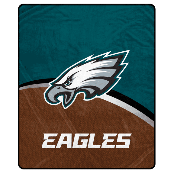 NFL Philadelphia Eagles 50x60 Inch Classic Fleece Blanket with Gameball Print