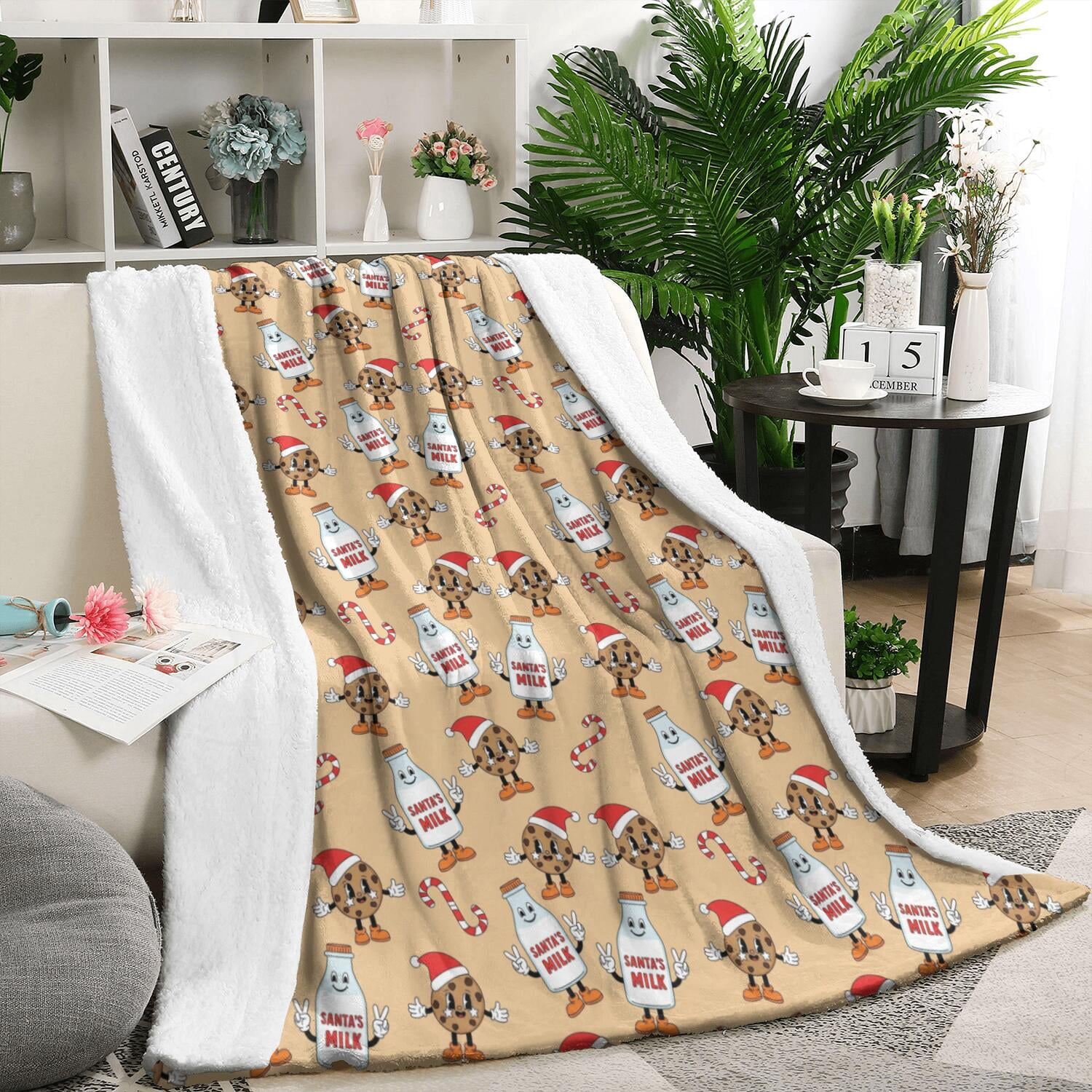 50x60 Inch Flannel Fleece Blanket for Men, Women & Kids, Soft ...