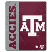 NCAA Texas A&M Aggies Endzone 50x60 Ultra Soft Tailgate Throw