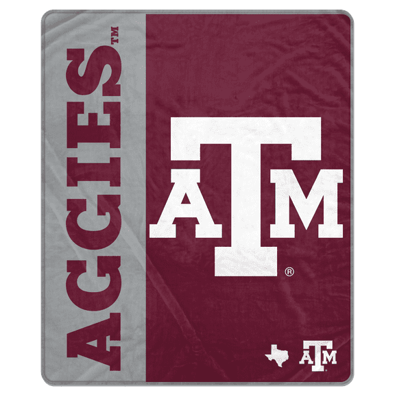 NCAA Texas A&M Aggies 50x60 Inch Ultra Soft Tailgate Throw