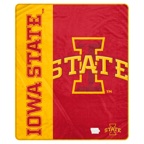 NCAA Iowa State Cyclones 50x60 Inch Ultra Soft Tailgate Throw
