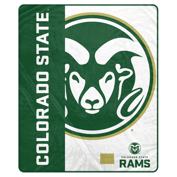 NCAA Colorado State Rams 50x60 Inch Ultra Soft Tailgate Throw