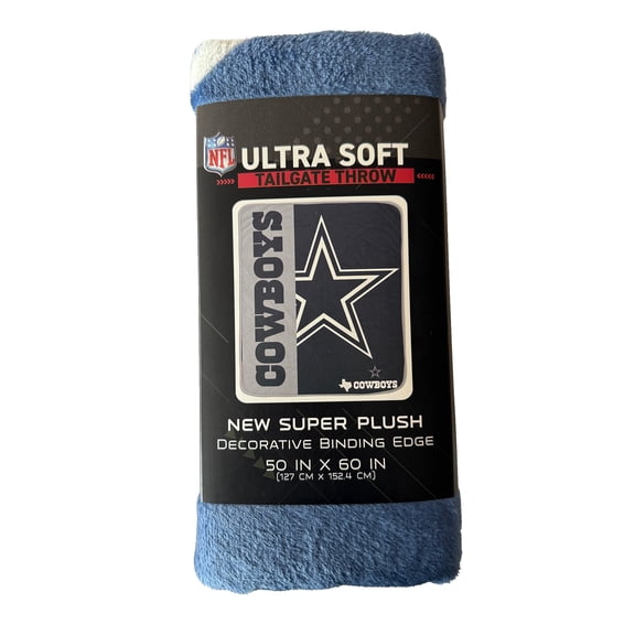 NFL Dallas Cowboys Endzone 50x60 Ultra Soft Tailgate Throw