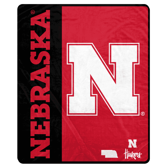 NCAA Nebraska Huskers 50x60 Inch Ultra Soft Tailgate Throw