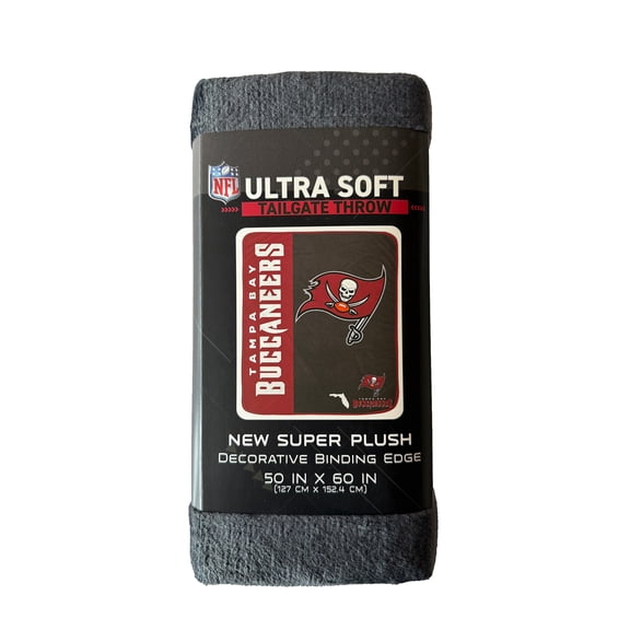 NFL Tampa Bay Bucaneers Endzone 50x60 Ultra Soft Tailgate Throw