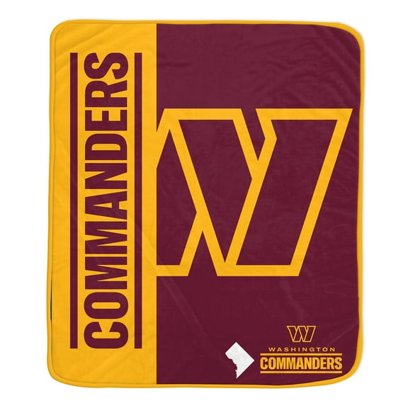 NFL Washington Commanders 50x60 Inch Ultra Soft Tailgate Throw