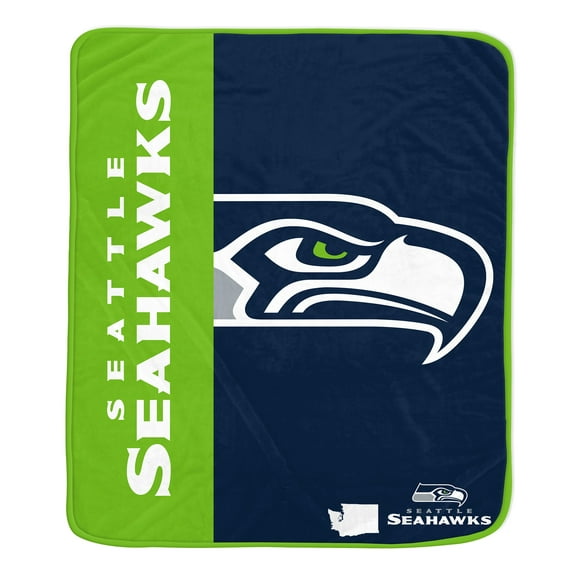 NFL Seattle Seahawks 50x60 Inch Ultra Soft Tailgate Throw