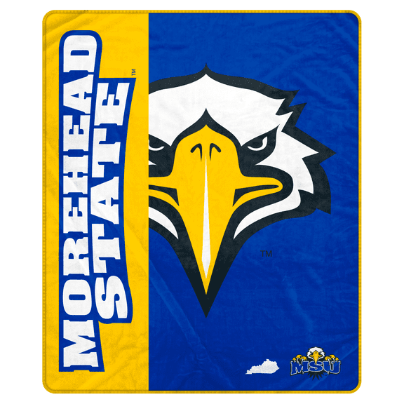 NCAA Morehead State Eagles 50x60 Inch Ultra Soft Tailgate Throw
