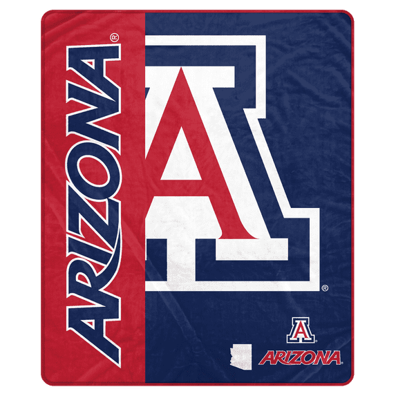 NCAA Arizona Wildcats 50x60 Inch Ultra Soft Tailgate Throw