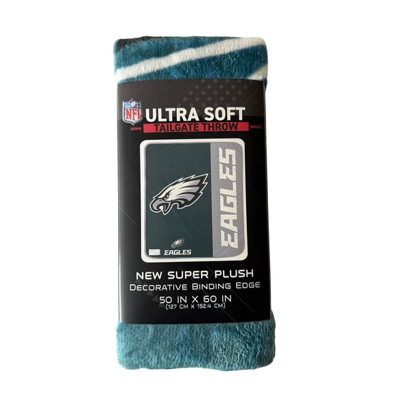 NFL Philadelphia Eagles Endzone 50x60 Ultra Soft Tailgate Throw