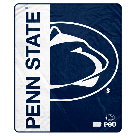 NCAA Penn State Nittany Lions 50x60 Inch Ultra Soft Tailgate Throw