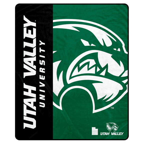 NCAA Utah Valley Wolverines 50x60 Inch Ultra Soft Tailgate Throw