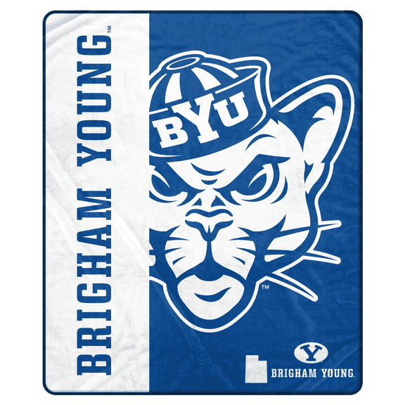 NCAA BYU Cougars 50x60 Inch Ultra Soft Tailgate Throw