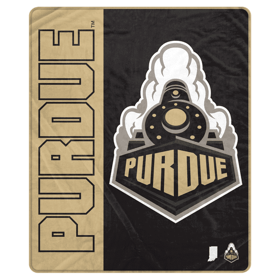 NCAA Purdue Boilermakers 50x60 Inch Ultra Soft Tailgate Throw