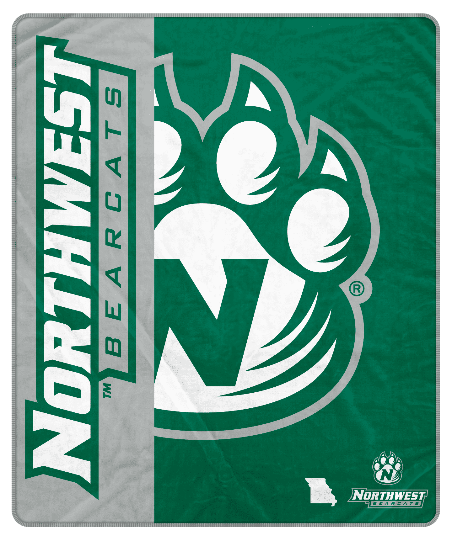 NCAA Northwest Missouri State Bearcats 50x60 Inch Ultra Soft Tailgate