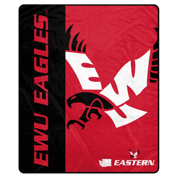 NCAA Eastern Washington Eagles 50x60 Inch Ultra Soft Tailgate Throw