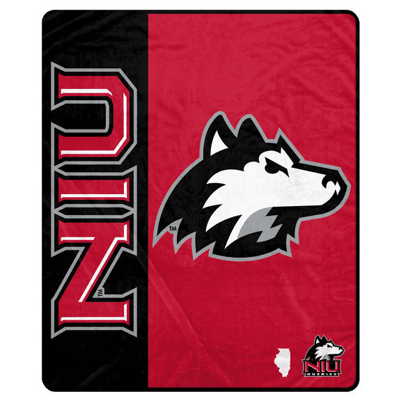 NCAA Northern Illinois Huskies 50x60 Inch Ultra Soft Tailgate Throw