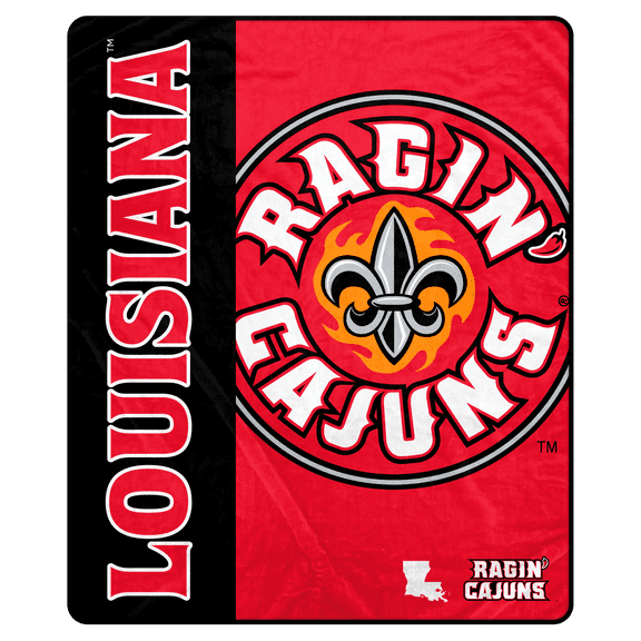 NCAA Louisiana Ragin' Cajuns 50x60 Inch Ultra Soft Tailgate Throw
