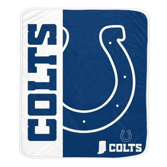 NFL Indianapolis Colts 50x60 Inch Ultra Soft Tailgate Throw