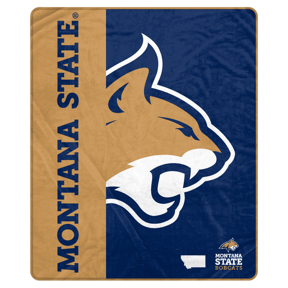 NCAA Montana State Bobcats Endzone 50x60 Ultra Soft Tailgate Throw