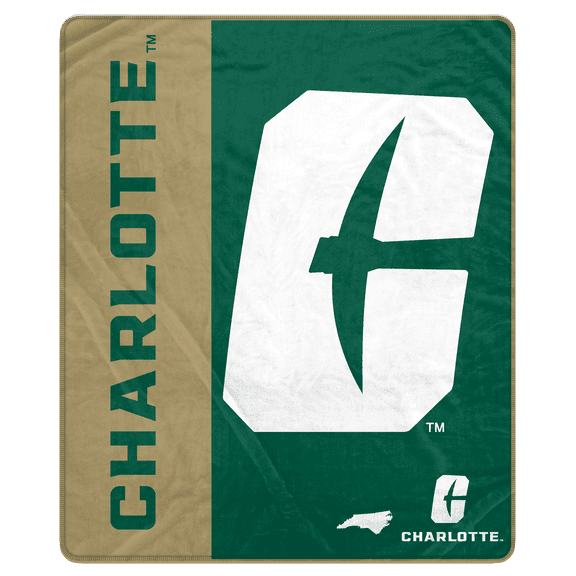 NCAA Charlotte 49ers 50x60 Inch Ultra Soft Tailgate Throw
