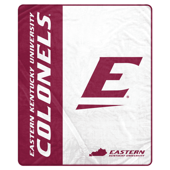 NCAA Eastern Kentucky Colonels Endzone 50x60 Ultra Soft Tailgate Throw