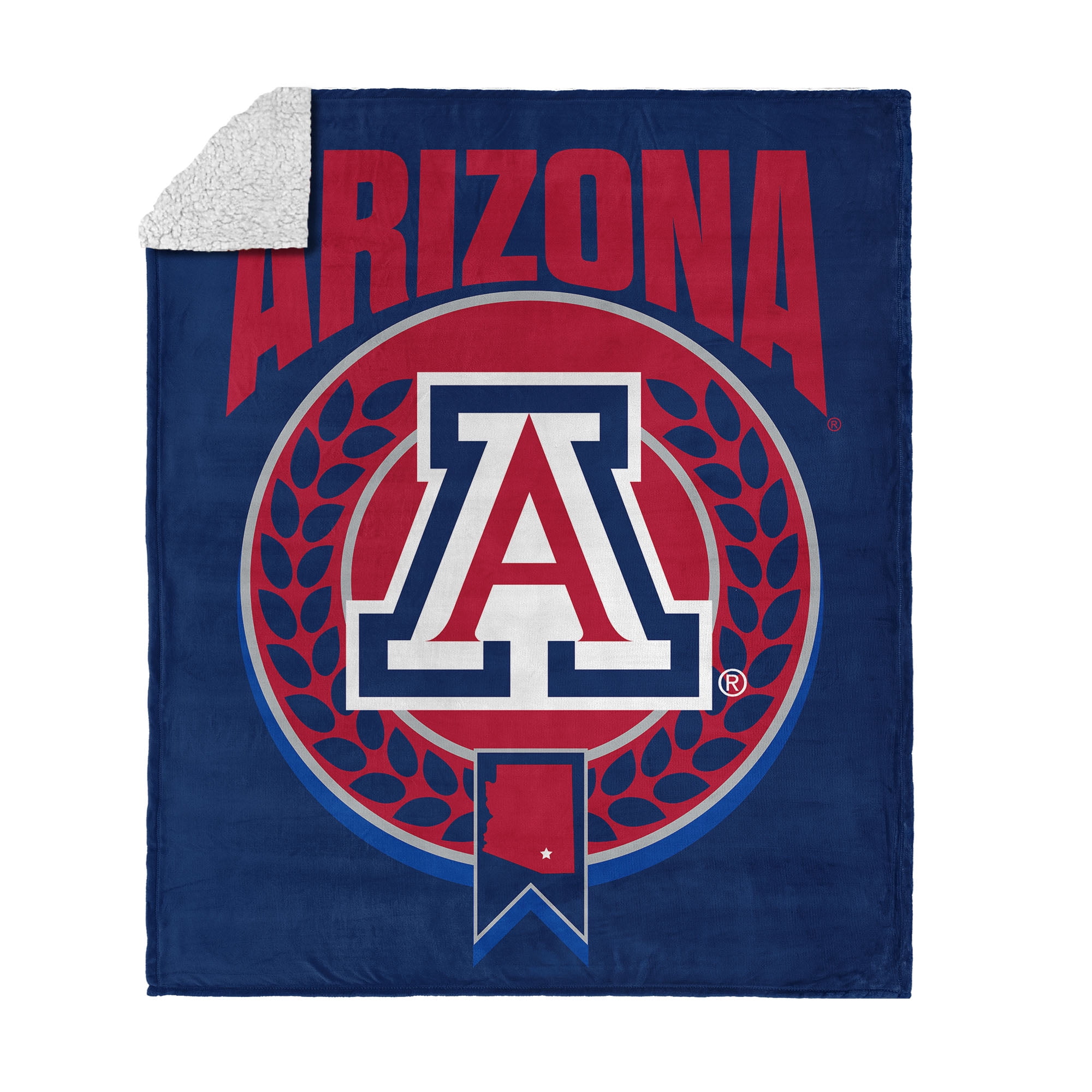 Arizona NCAA Apex Silk Touch Sherpa Throw 50x60 inches