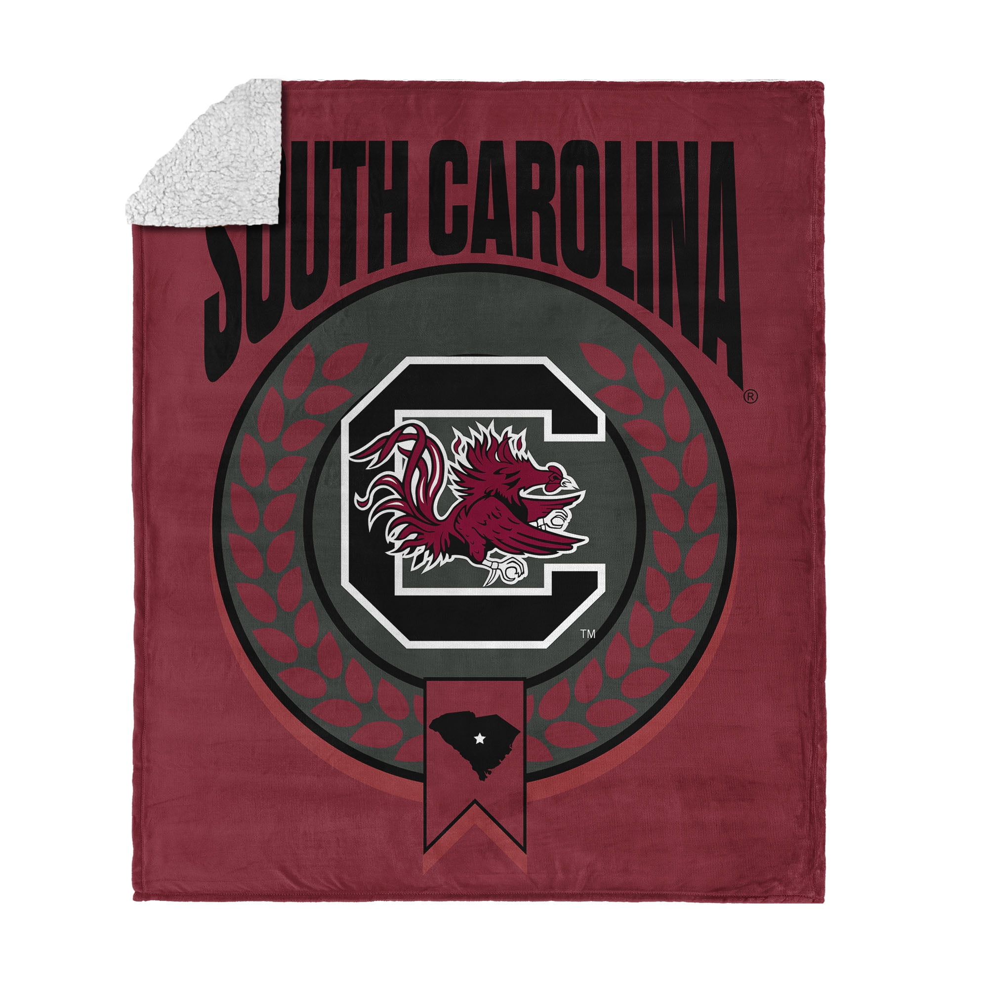 South Carolina NCAA Apex Silk Touch Sherpa Throw 50x60 inches