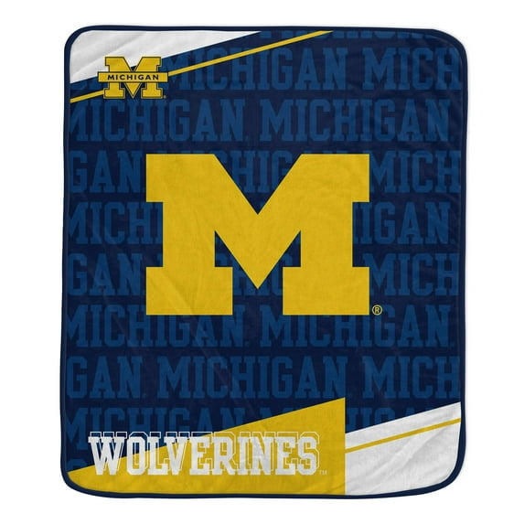 50x60 inch Ultra Soft Tailgate Throw Team Color MICHIGAN