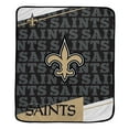 thumbnail image 1 of 50x60 inch Ultra Soft Tailgate Throw Team Color NEW ORLEANS SAINTS, 1 of 1