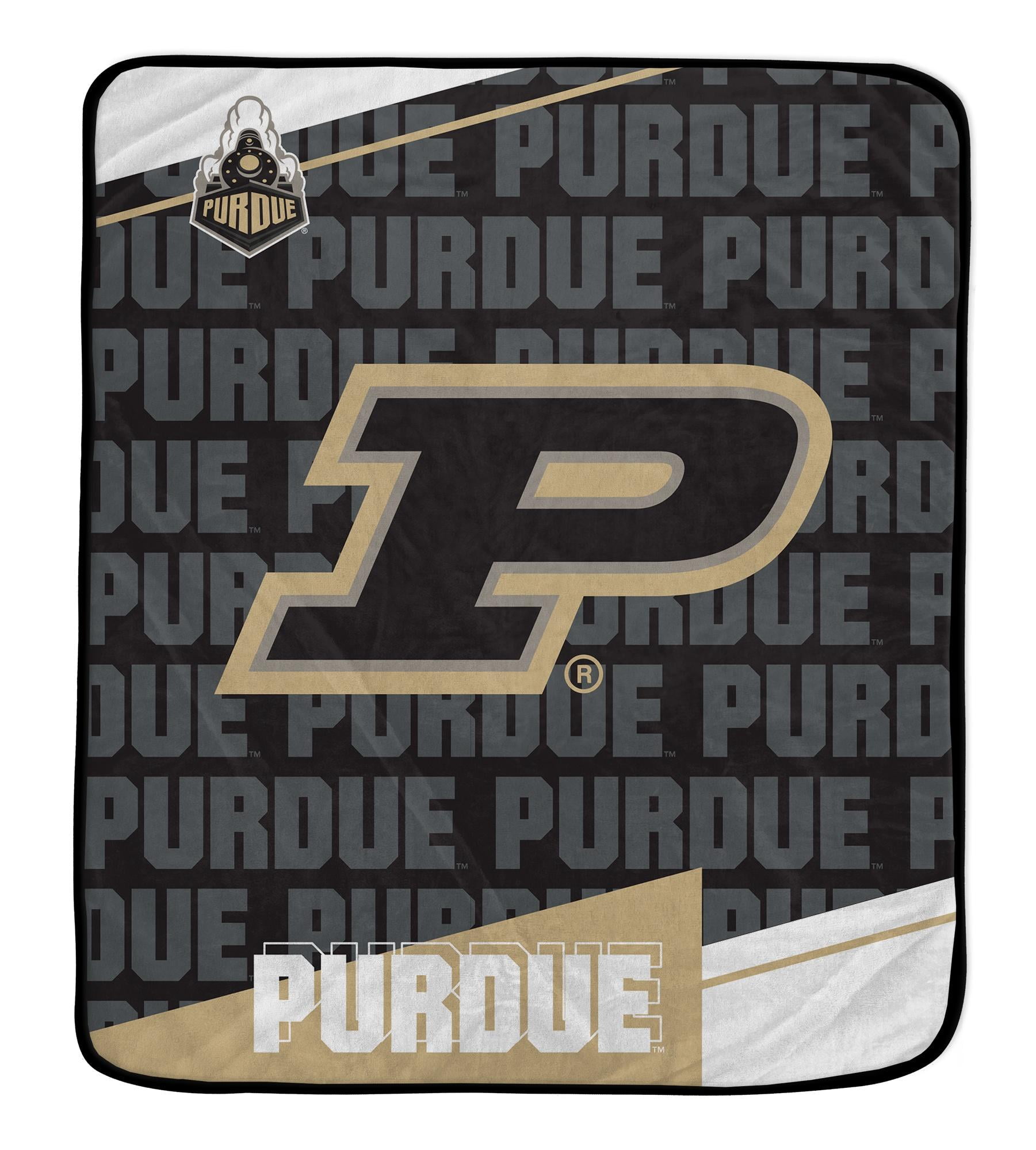50x60 inch Ultra Soft Tailgate Throw Team Color PURDUE