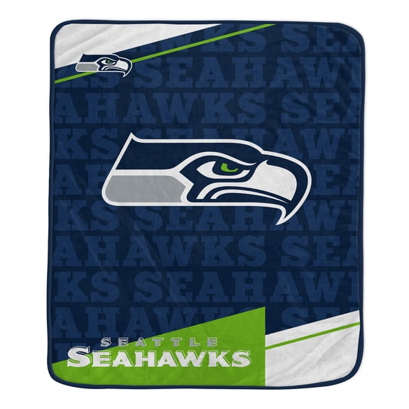 50x60 inch Ultra Soft Tailgate Throw Team Color SEATTLE SEAHAWKS