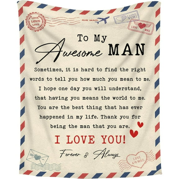 50x60in Anniversary Wedding Gifts for Women - I Love You More Soft Fleece Throw Blanket - Birthday Gifts for Girlfriend Boyfriend Him Her, Wife Husband Gift Ideas, Couple Blanket