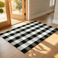 thumbnail image 1 of 50x80cm Plaid Doormat for Front Door - Handwoven Cotton Blend Entryway Mat Washable Rug for Porch Home Decor Indoor Outdoor Use, 1 of 7