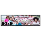 50x9 Frame Black Solid Wood Picture Frame | 0.75 Inch Moulding Width ...