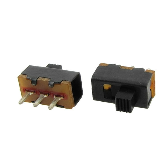 50xDC 50V 0.5A 2 Position 1P2T SPDT Vertical Slide Switch 3 Pin PCB SS12F17-G3