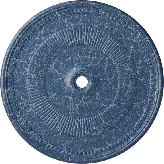 51 1/8"OD x 3 5/8"ID x 1 1/2"P Nevio Ceiling Medallion (Fits Canopies up to 4 3/4"), Hand-Painted Americana Crackle