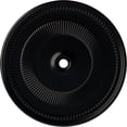 thumbnail image 1 of 51 1/8"OD x 3 5/8"ID x 1 1/2"P Nevio Ceiling Medallion (Fits Canopies up to 4 3/4"), Hand-Painted Jet Black, 1 of 6