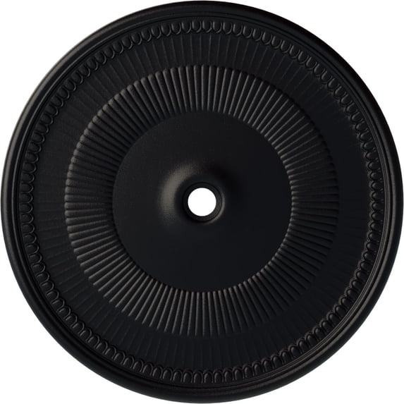 51 1/8"OD x 3 5/8"ID x 1 1/2"P Nevio Ceiling Medallion (Fits Canopies up to 4 3/4"), Hand-Painted Steel Gray