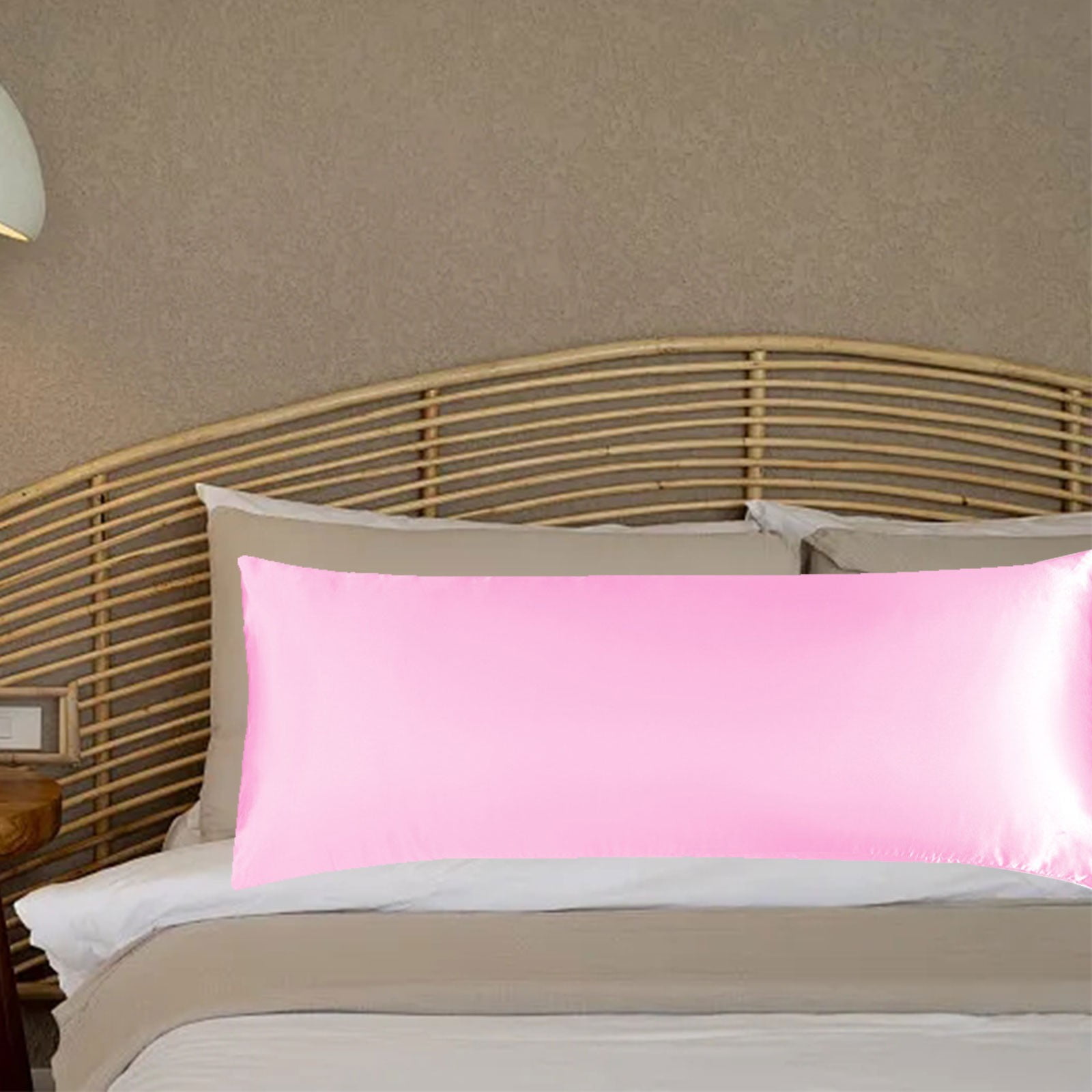 51*137cm(20*54in) Multi Color Pillow Case Imitation Silk Body Double