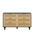 thumbnail image 1 of 51.18" 6-Drawers Rattan Storage Cabinet, 1 of 6