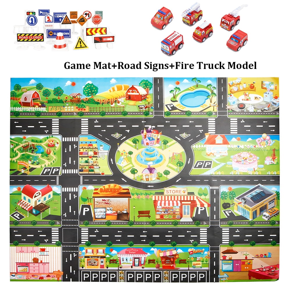51-2-x39-4-children-s-toy-map-mat-fun-city-road-map-for-hot-wheels-track-racing-and-toys-parking-map-for-toddler-boys-bedroom-playroom-living-room-with-road-signs-motorcycle-toy-model for Free Printable Printable Road Map For Toy Cars 51.2