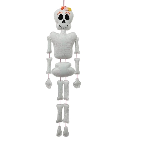 Ashland Plush Skeleton Wall Decor Girl 51.5" Halloween decor