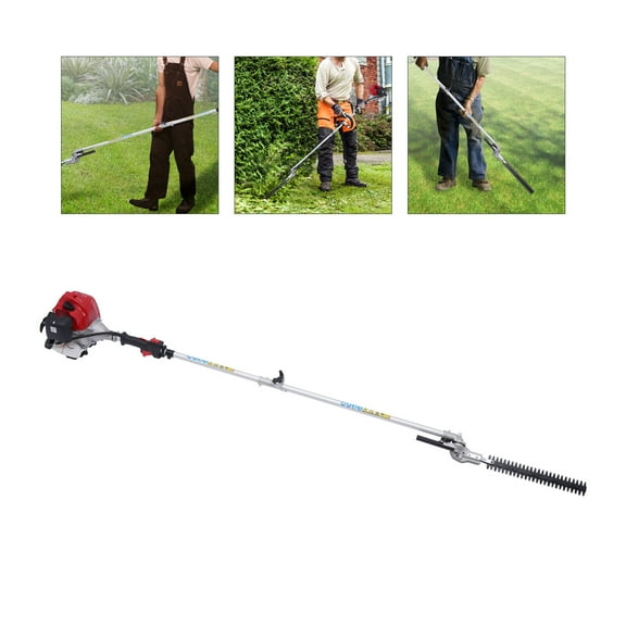 51.7CC 2-Stroke 4 in 1 Gas Pole Saw Brush Cutter Gas Hedge Trimmer for Tree Weed for gardens, parks, yards