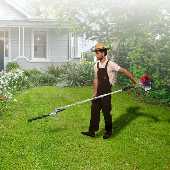 51.7CC Gas-Powered Pole Saw Brush Cutter & Hedge Trimmer for Garden Care