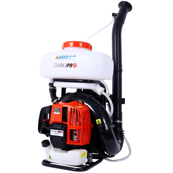 , 51.7cc Mosquito fogger Mister Duster Mosquito Sprayer Backpack Sprayer Cold Fogger,Gasoline Powered Sprayer Blower Machine with 14L Tank for Garden Spraying,EPA Compliant, Orange ,Aluminum ,