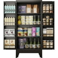 thumbnail image 1 of 51" H Tall Metal Kitchen Pantry Storage Cabinet, Freestanding Storage Cabinets with Magnetic Doors and Adjustable Shelves, Black Metal Pantry Cabinet for Dining Room and Living Room., 1 of 7
